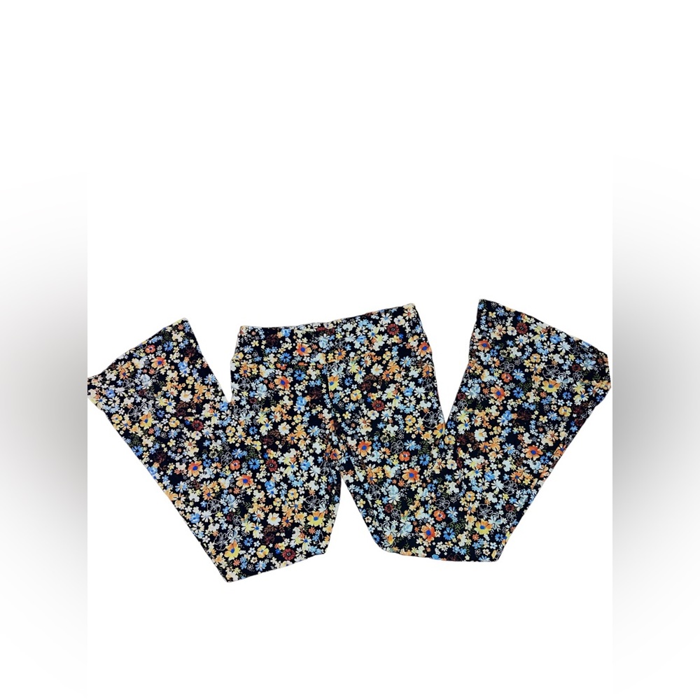 Floral flare pants